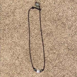 Pearl/stone necklace